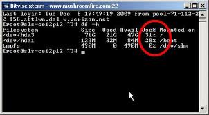 ssh disk kullanım komutları